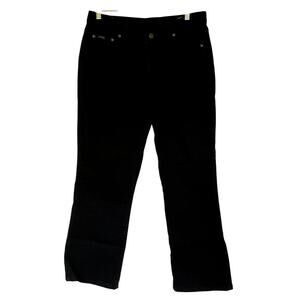 Riders by Lee black jeans cotton pants women's size 16 pockets casual pants
